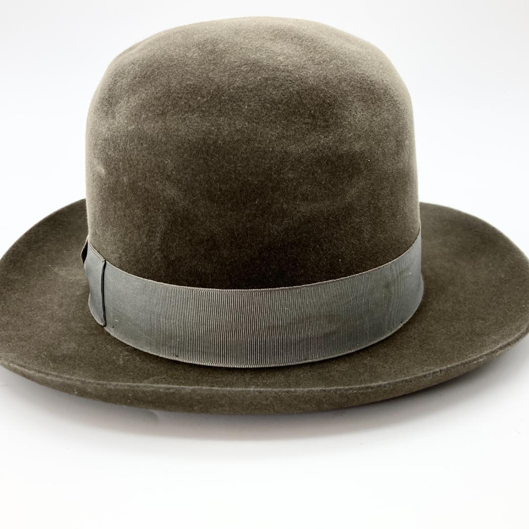 レア 美品　ボルサリーノ　トリオンフォ　XX　ハット　帽子　カーキ　60s