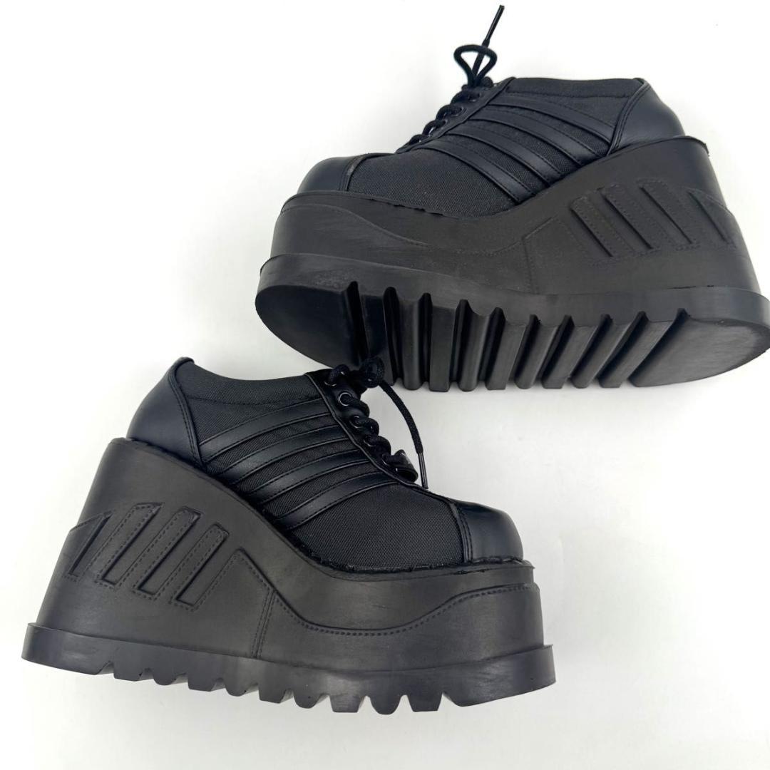 Demonia　デモニア　超厚底　スニーカー　ブラック　ゴスロリ　パンク系　23