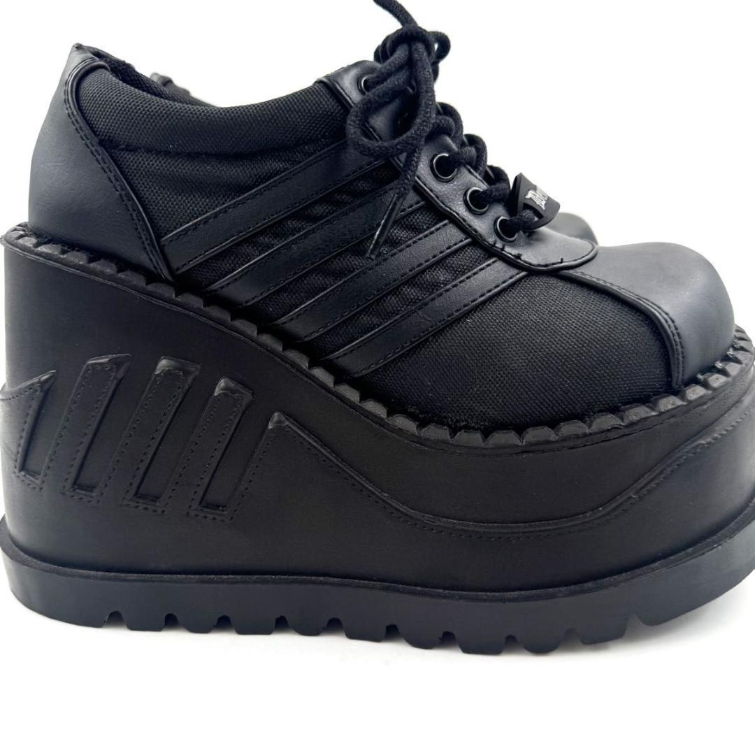 Demonia　デモニア　超厚底　スニーカー　ブラック　ゴスロリ　パンク系　23