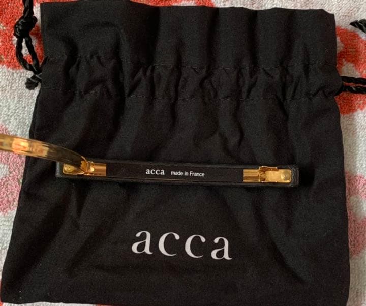 acca ヘアバレッタ　ピンク　25周年　オーロラ