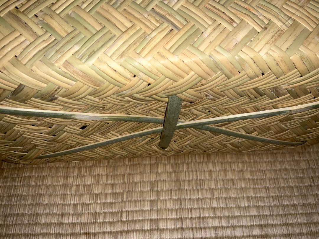 鳥越竹細工　市場かご　ミニサイズ　一尺　新品●特選●取手ビニール●最後ラスト1個