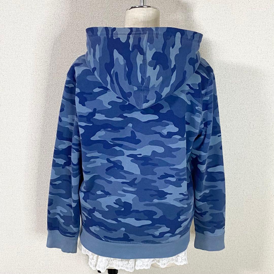 y2k GAP フルジップ パーカー 迷彩 平成ギャル グランジ 裏ボア