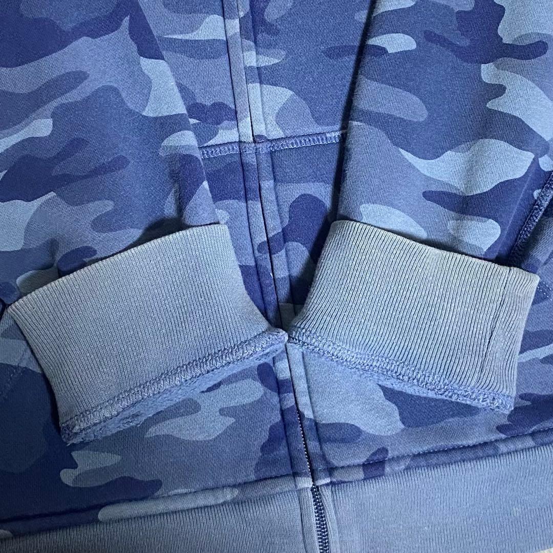 y2k GAP フルジップ パーカー 迷彩 平成ギャル グランジ 裏ボア