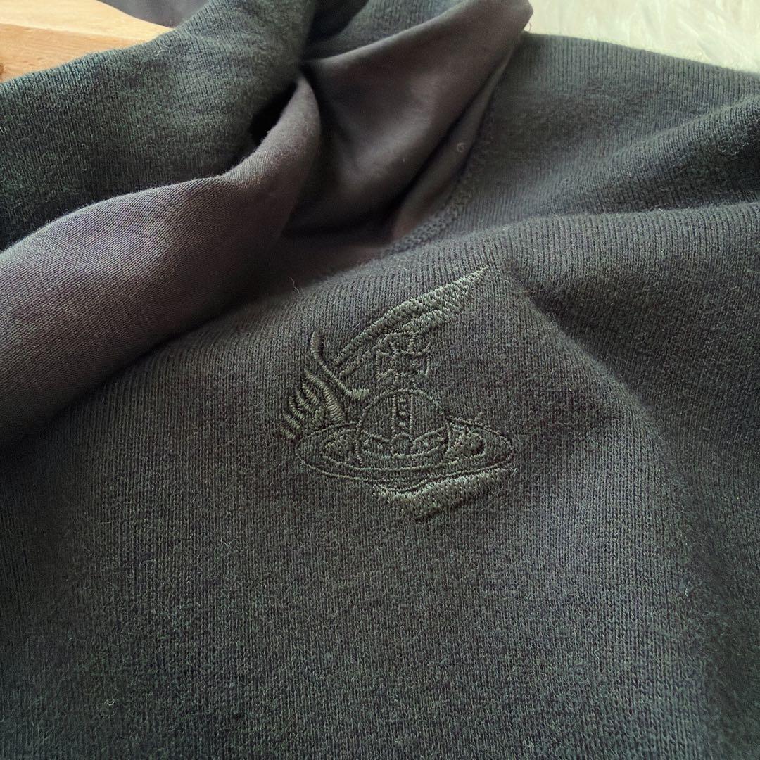 ヴィヴィアンウエストウッド　アングロマニア　変形パーカー　オーブ刺繍　異素材切替