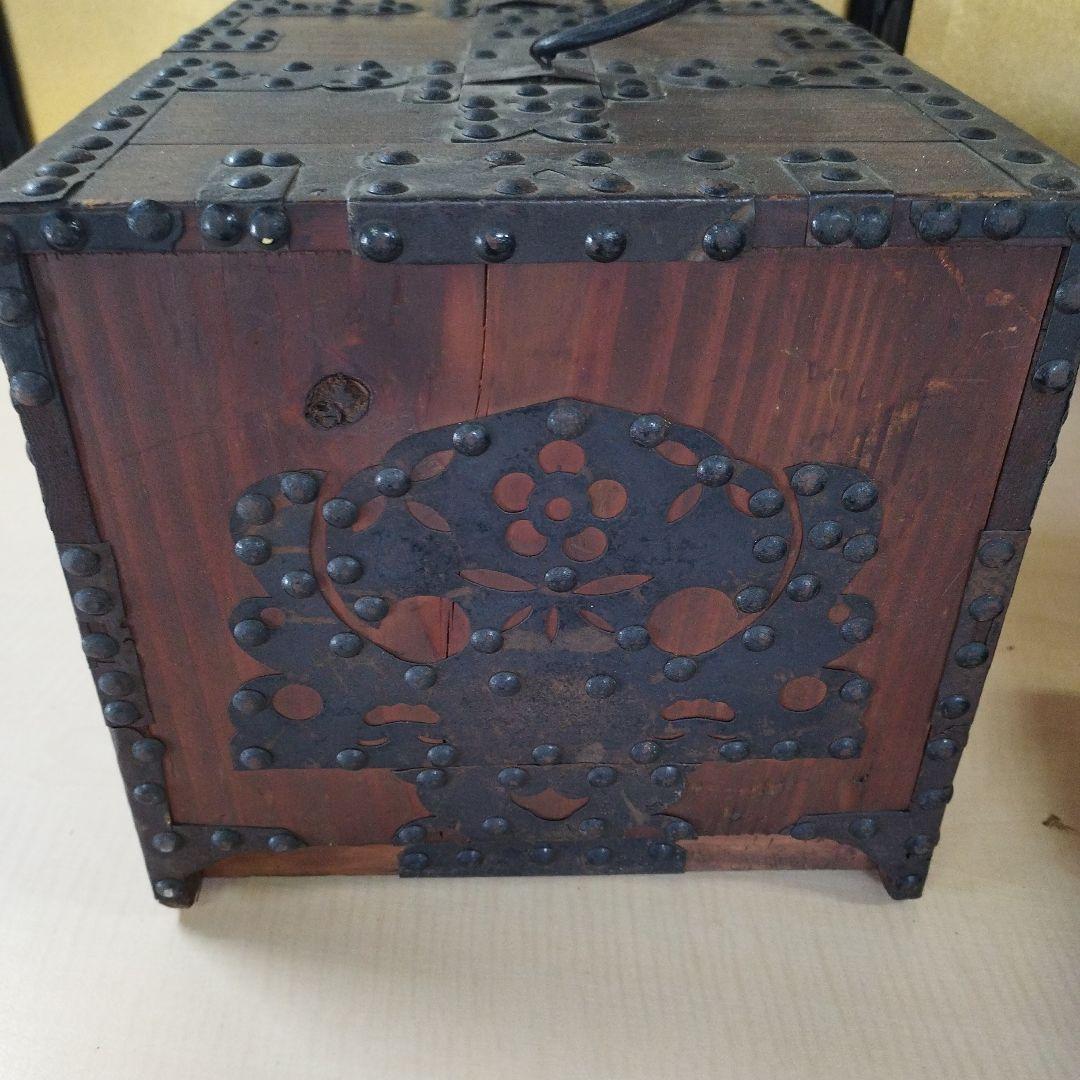 希少】明治時代小箪笥　銭箱　古民具　アンティーク　レトロ　骨董品　古美術
