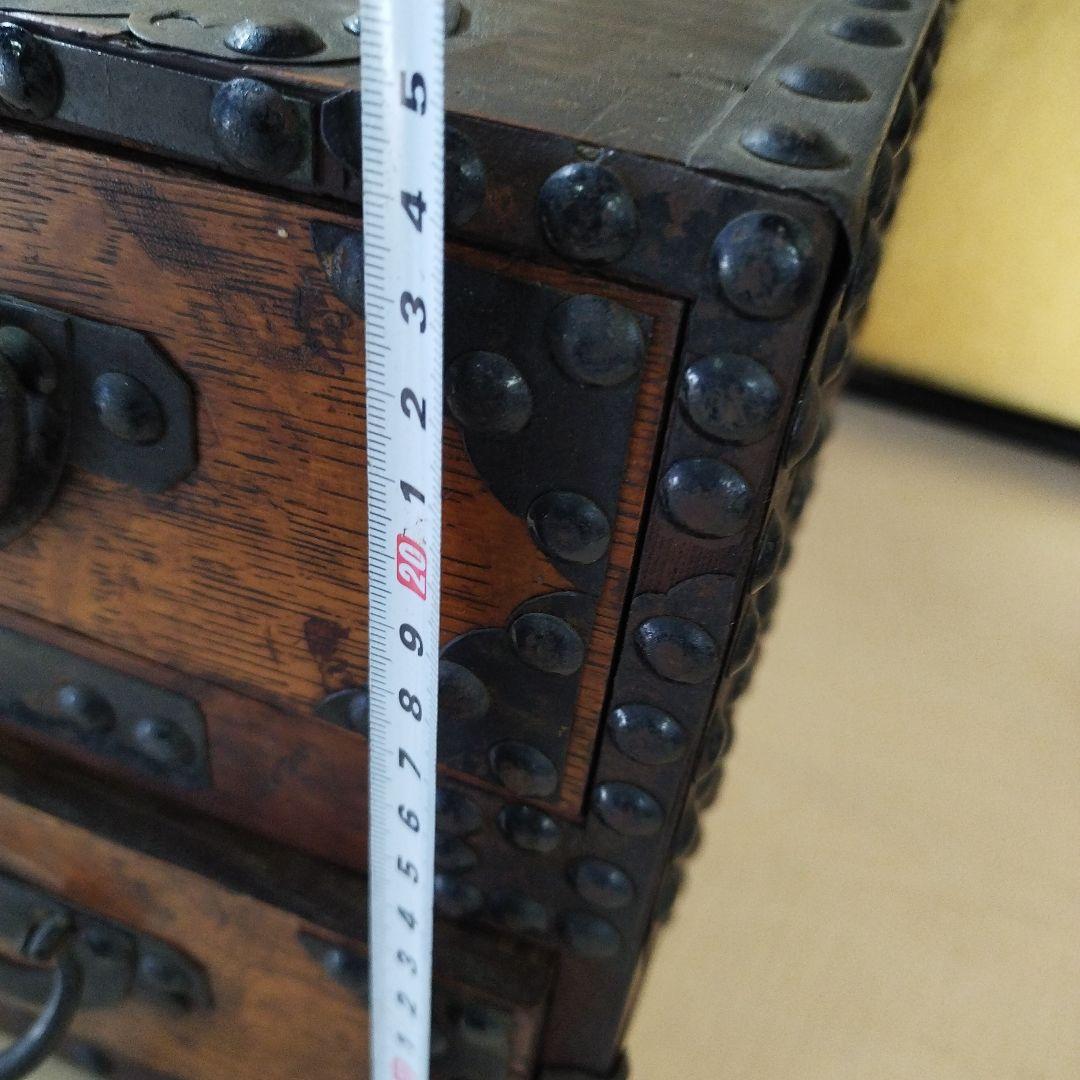 希少】明治時代小箪笥　銭箱　古民具　アンティーク　レトロ　骨董品　古美術
