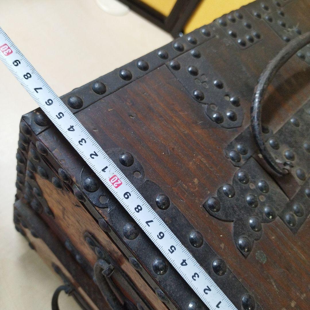 希少】明治時代小箪笥　銭箱　古民具　アンティーク　レトロ　骨董品　古美術