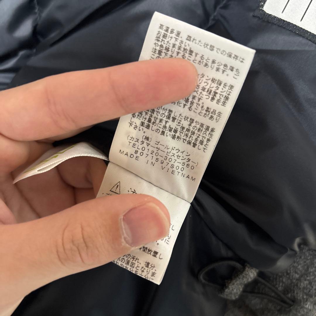 THE NORTH FACE ダウンジャケット 140サイズ グレー/ブラック
