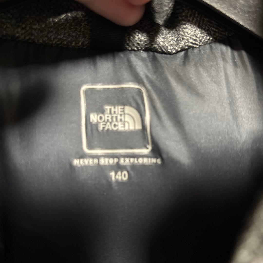 THE NORTH FACE ダウンジャケット 140サイズ グレー/ブラック