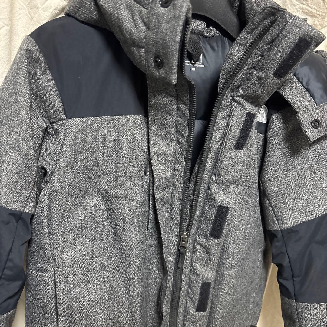 THE NORTH FACE ダウンジャケット 140サイズ グレー/ブラック