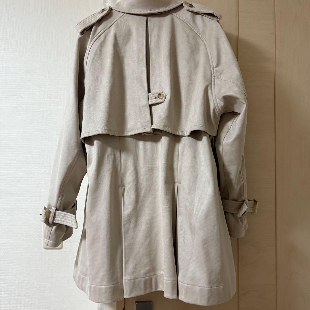 ジャケット・アウター laubeblanc Cropped Suede Trench Coat