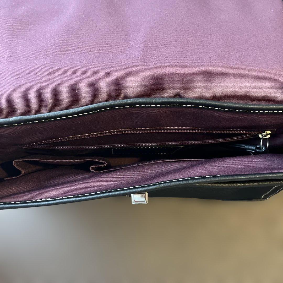 【新品】COACHコーチ ショルダーバッグ レザー 黒 ブラック F13957