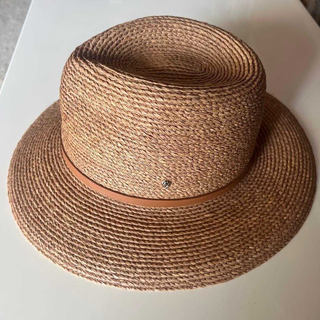 [美品]ヘレンカミンスキー　ラフィア　　ハット　帽子　HINA