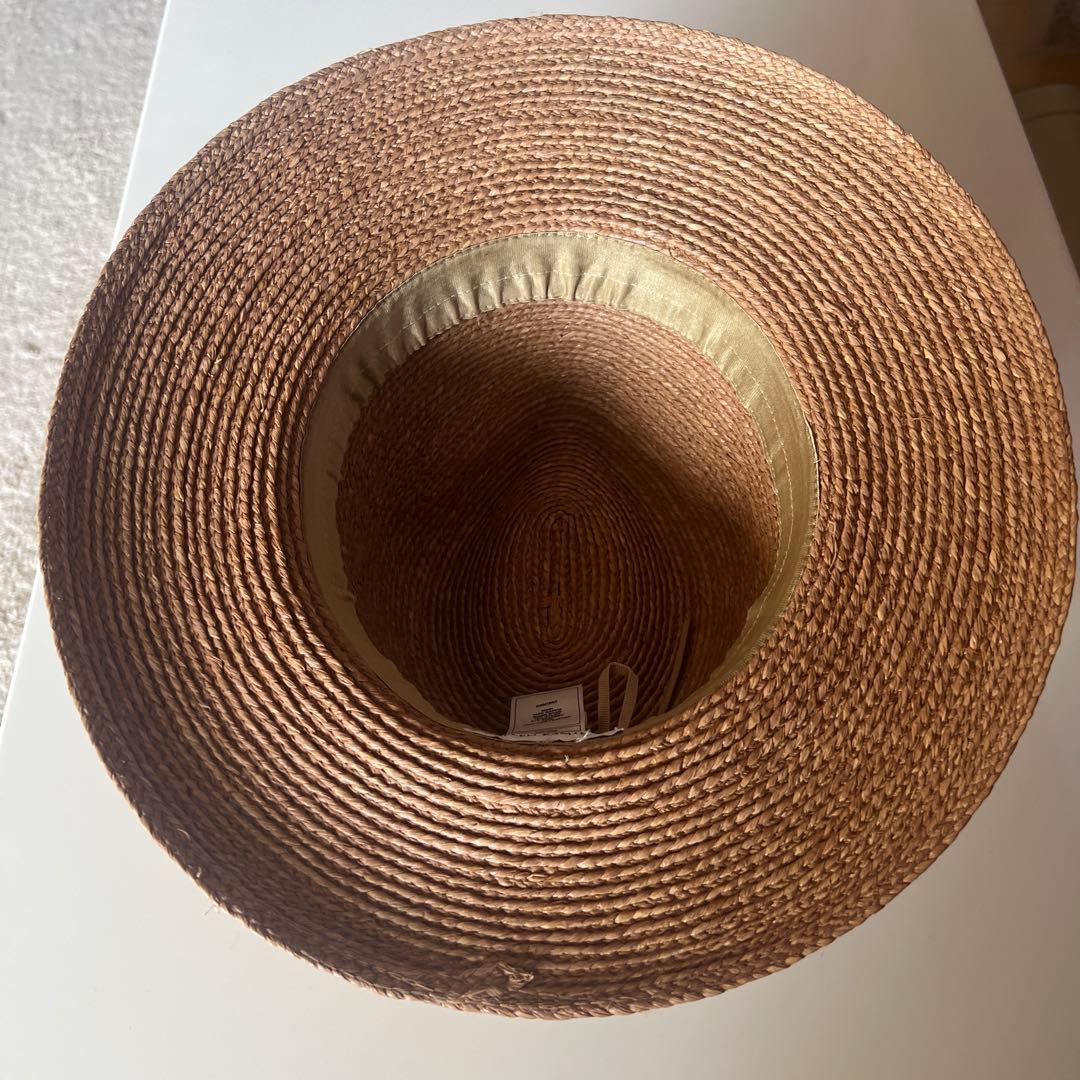 [美品]ヘレンカミンスキー　ラフィア　　ハット　帽子　HINA