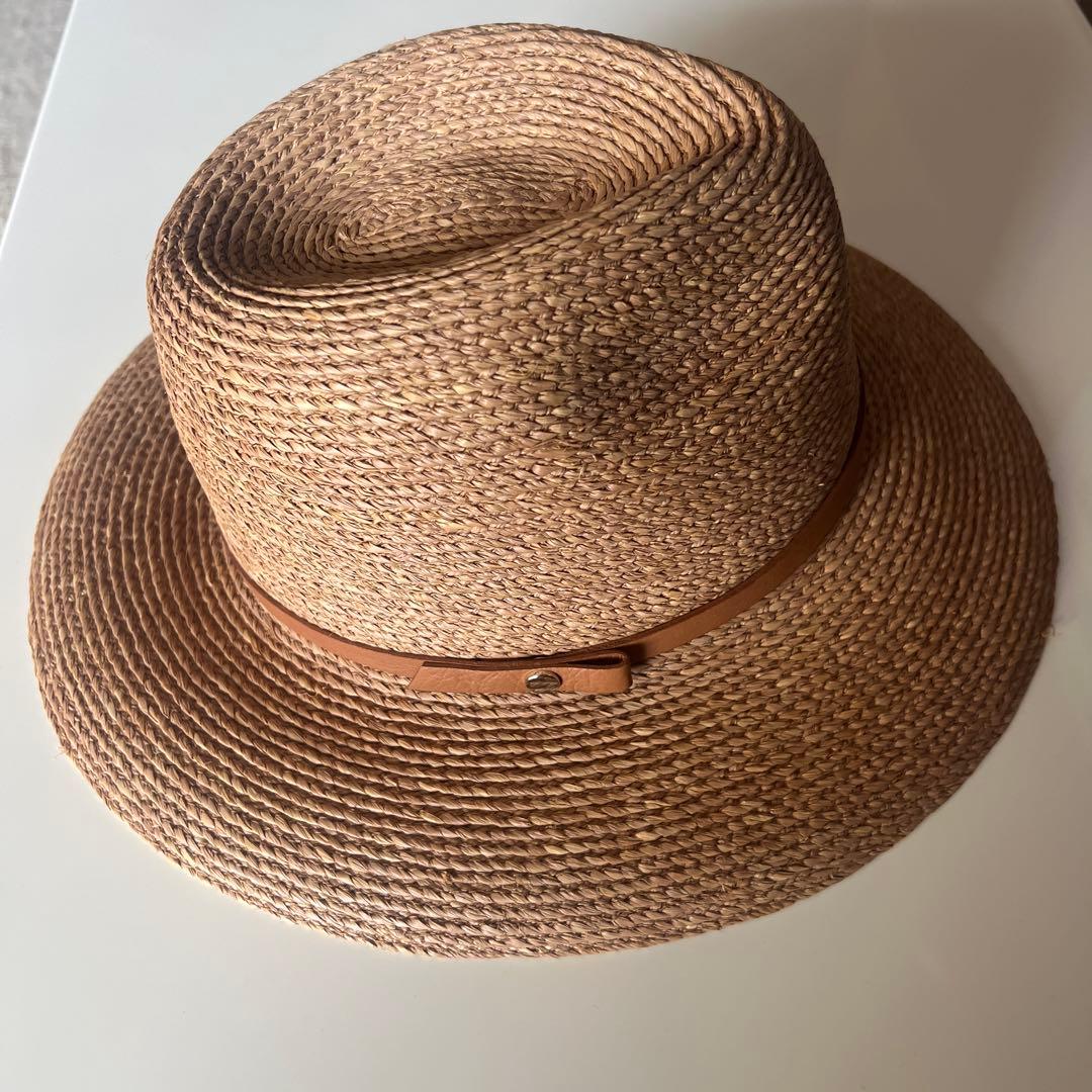 [美品]ヘレンカミンスキー　ラフィア　　ハット　帽子　HINA