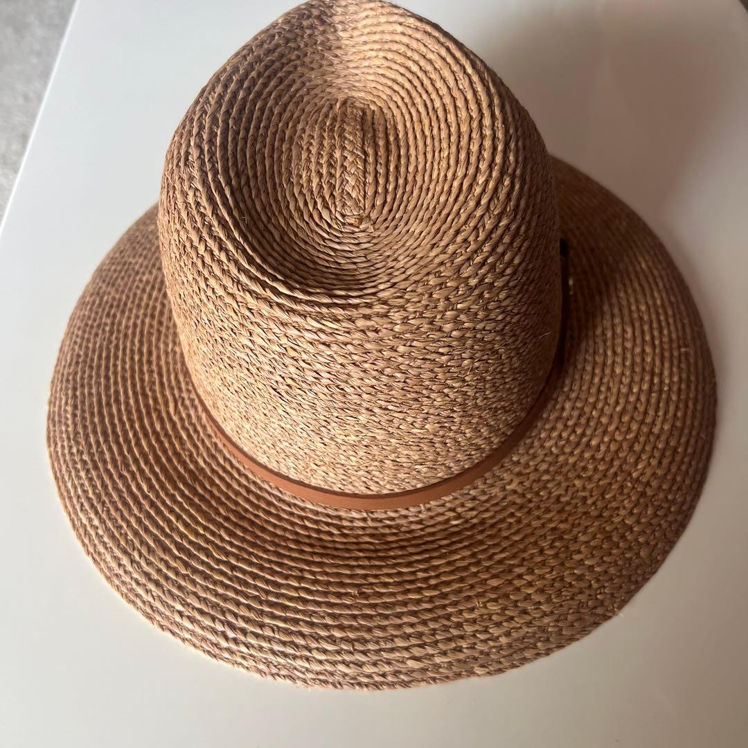 [美品]ヘレンカミンスキー　ラフィア　　ハット　帽子　HINA