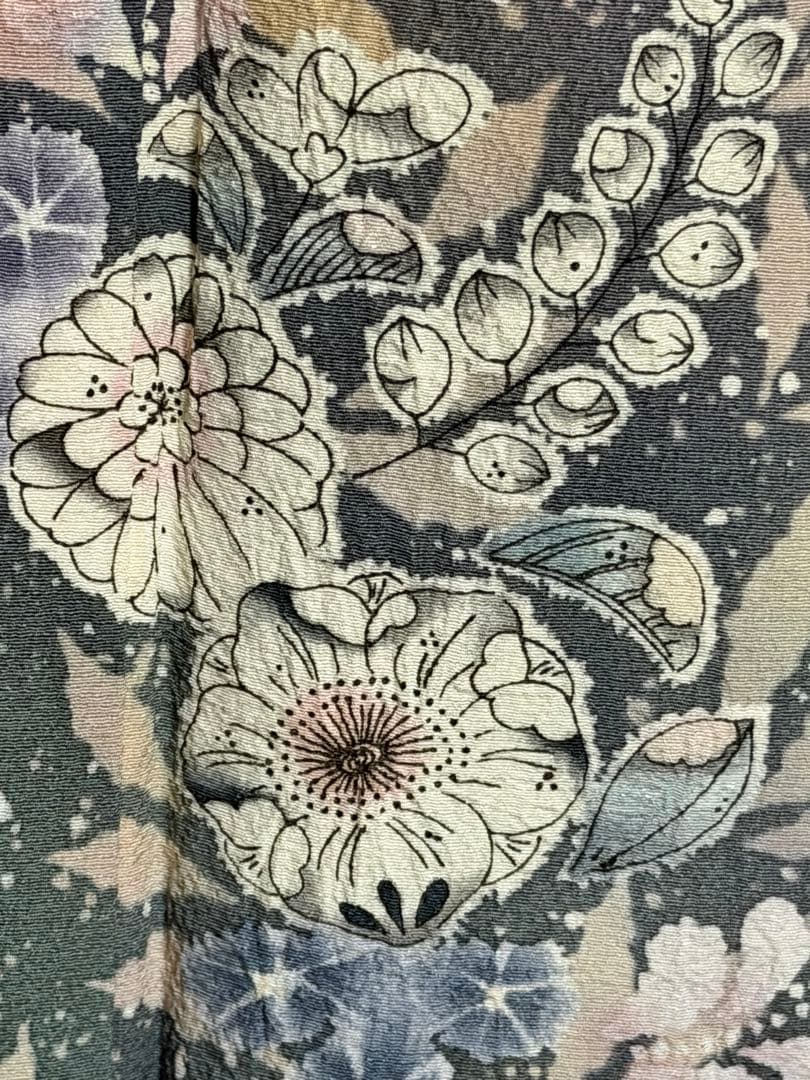 訪問着フルセット　辻ヶ花　翠山工房　落款入り　やまと誂製　トールサイズ