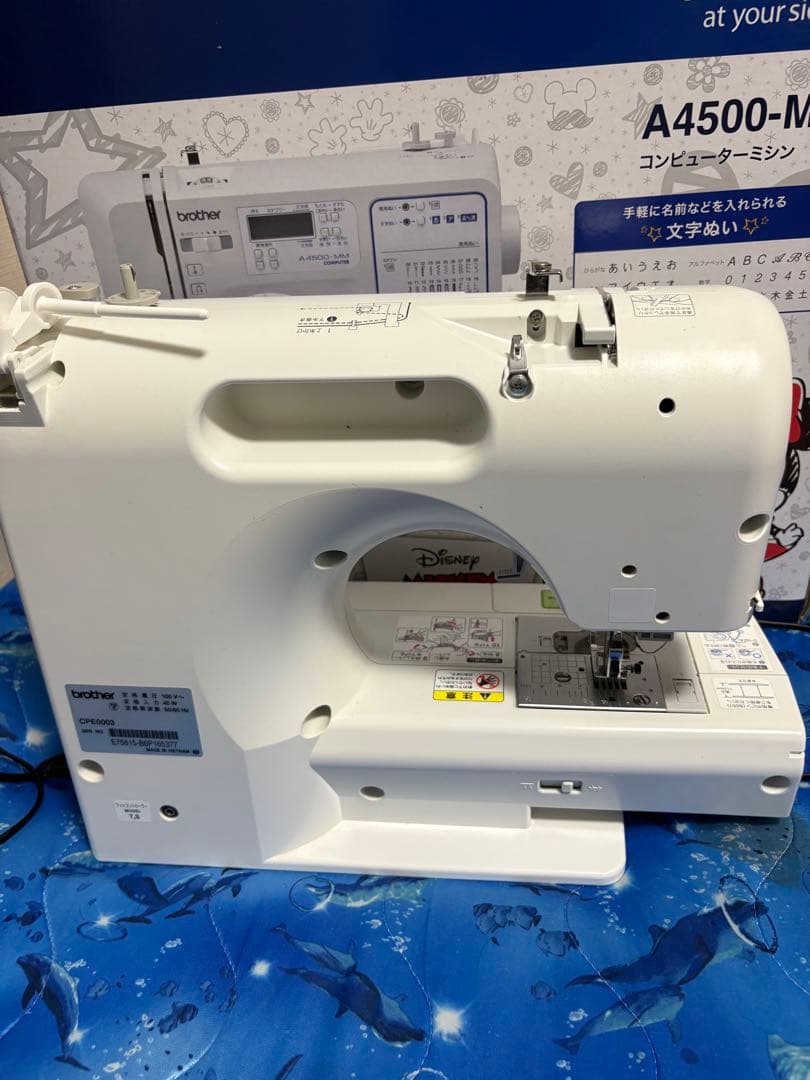 【美品】 ブラザー コンピューターミシン ディズニー ミッキー A4500-MM