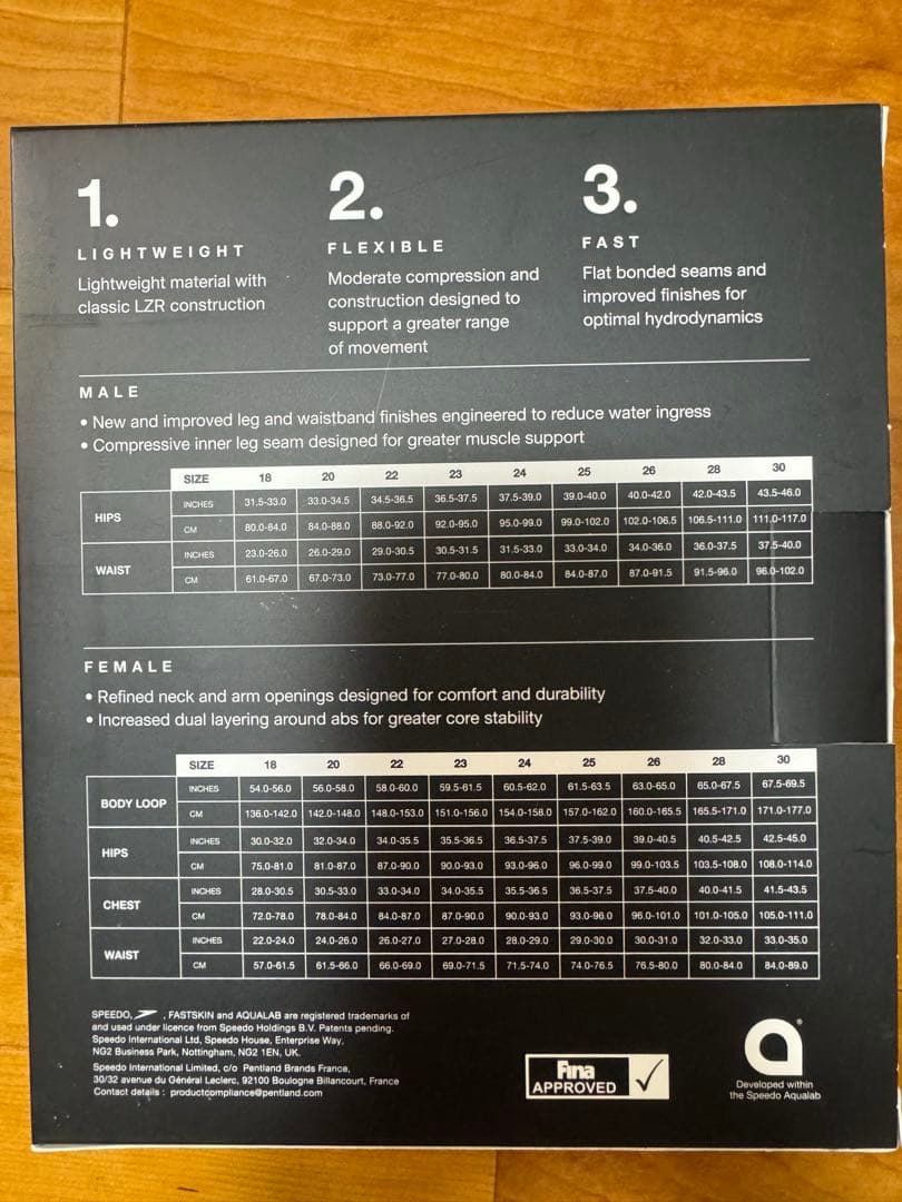 speedo Fastskin LZR Pure Valor レッド