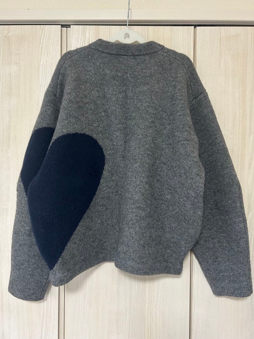 【美品】NKNIT グレー ハートデザイン セーター