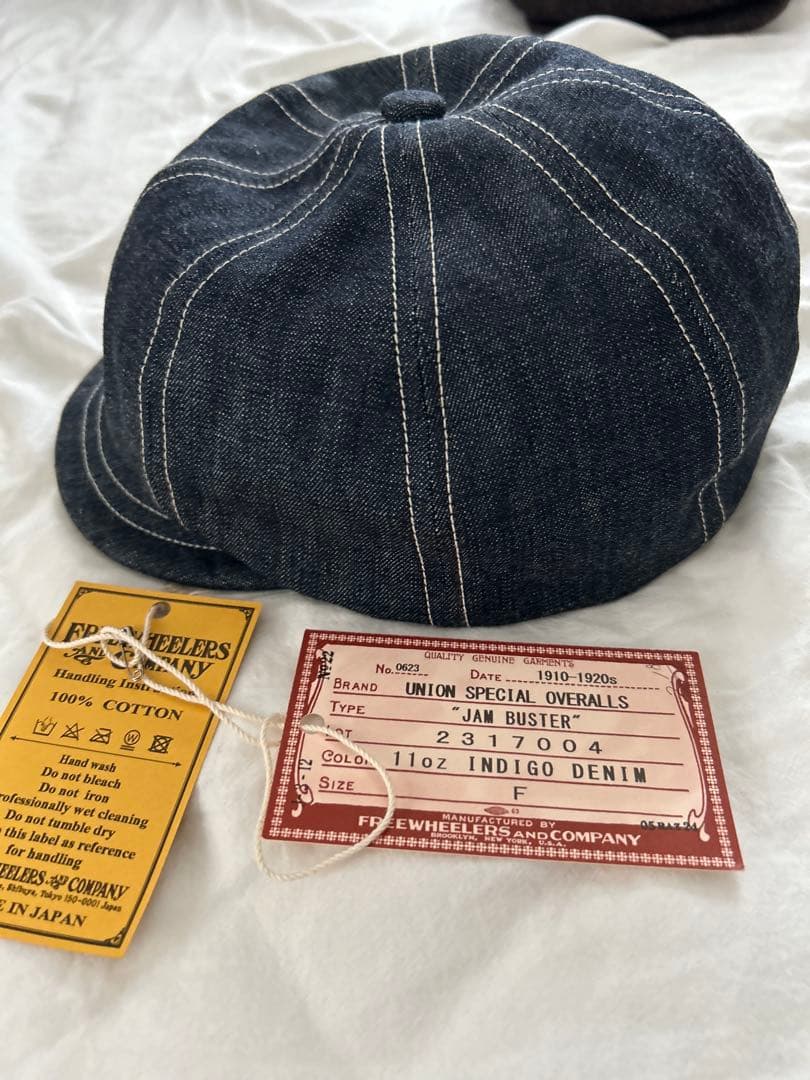 新品未使用　FREEWHEELERS デニム　ジャムバスター　キャスケット