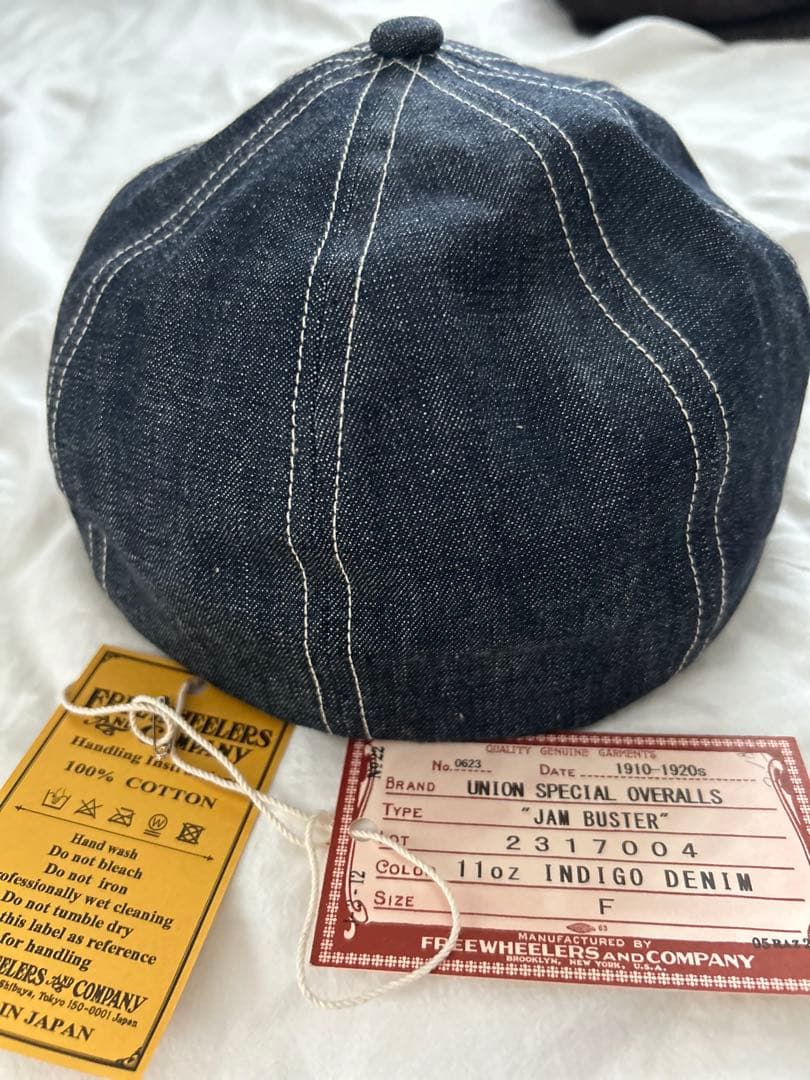 新品未使用　FREEWHEELERS デニム　ジャムバスター　キャスケット
