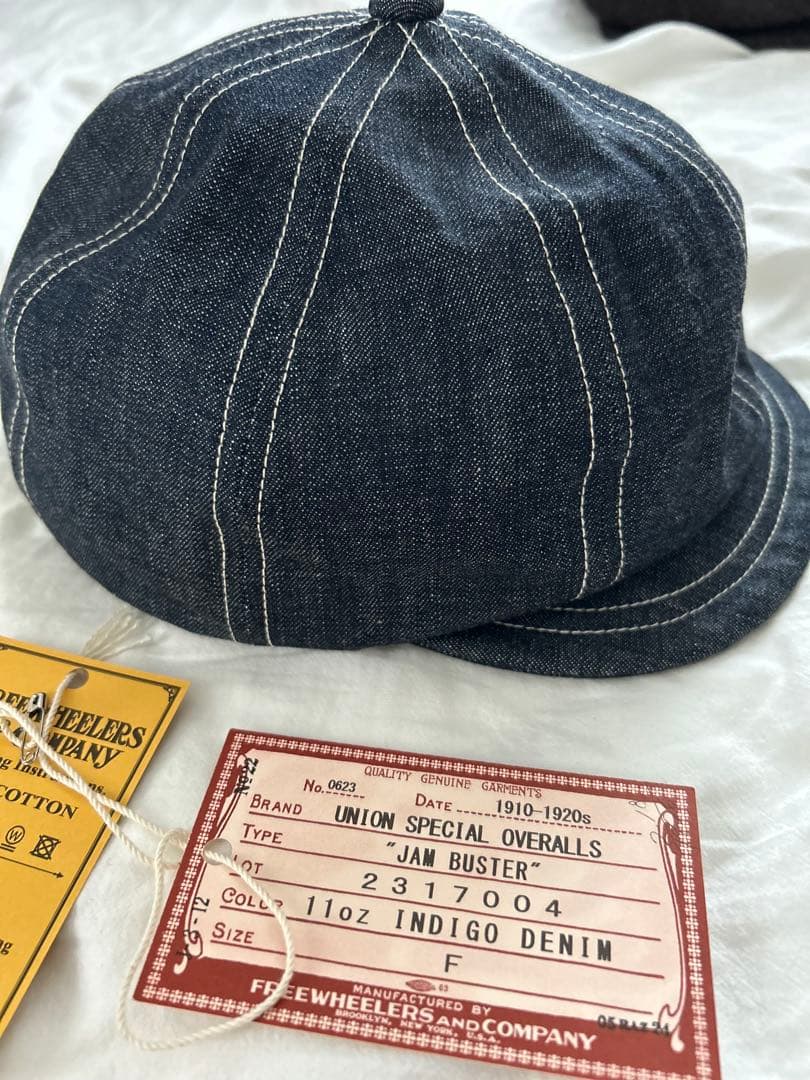 新品未使用　FREEWHEELERS デニム　ジャムバスター　キャスケット