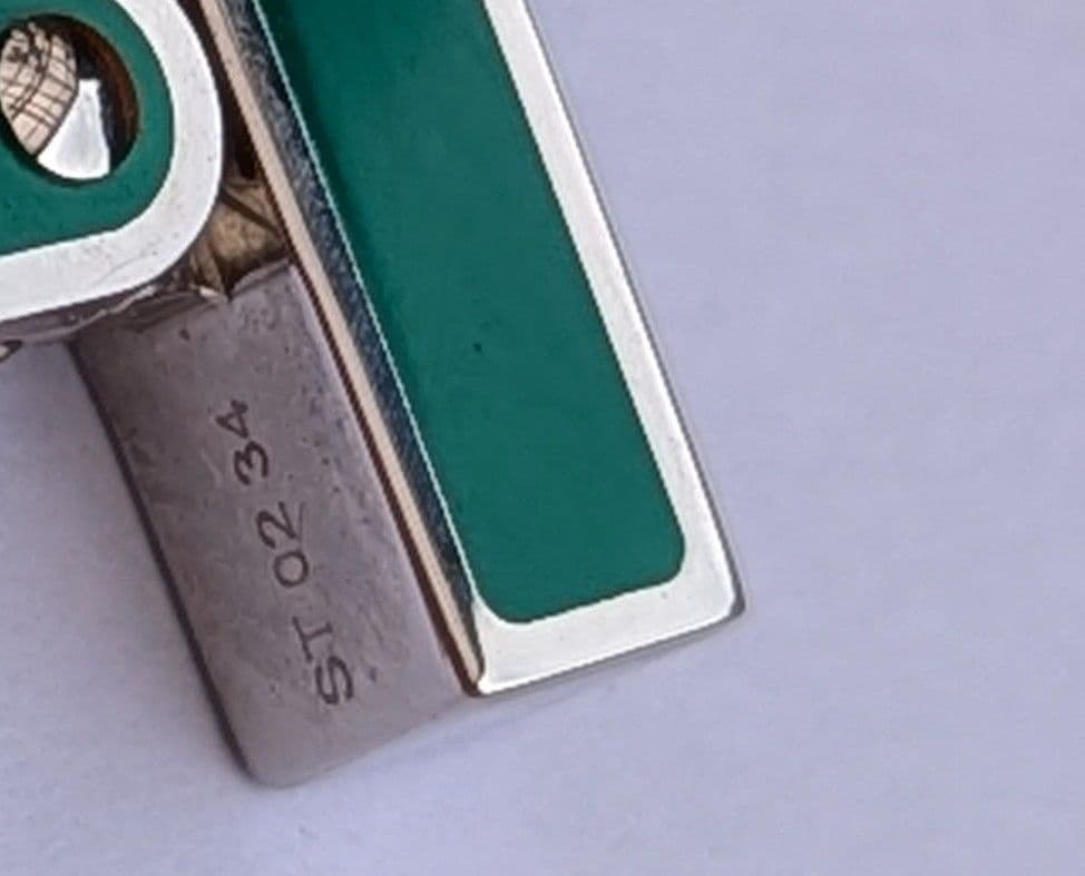 エルメス Hバスキュール 片耳ピアス グリーン 箱付き 美品