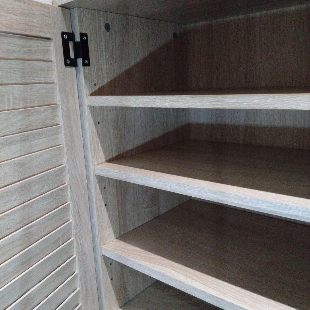 ナチュラルウッド シューズラック 中型