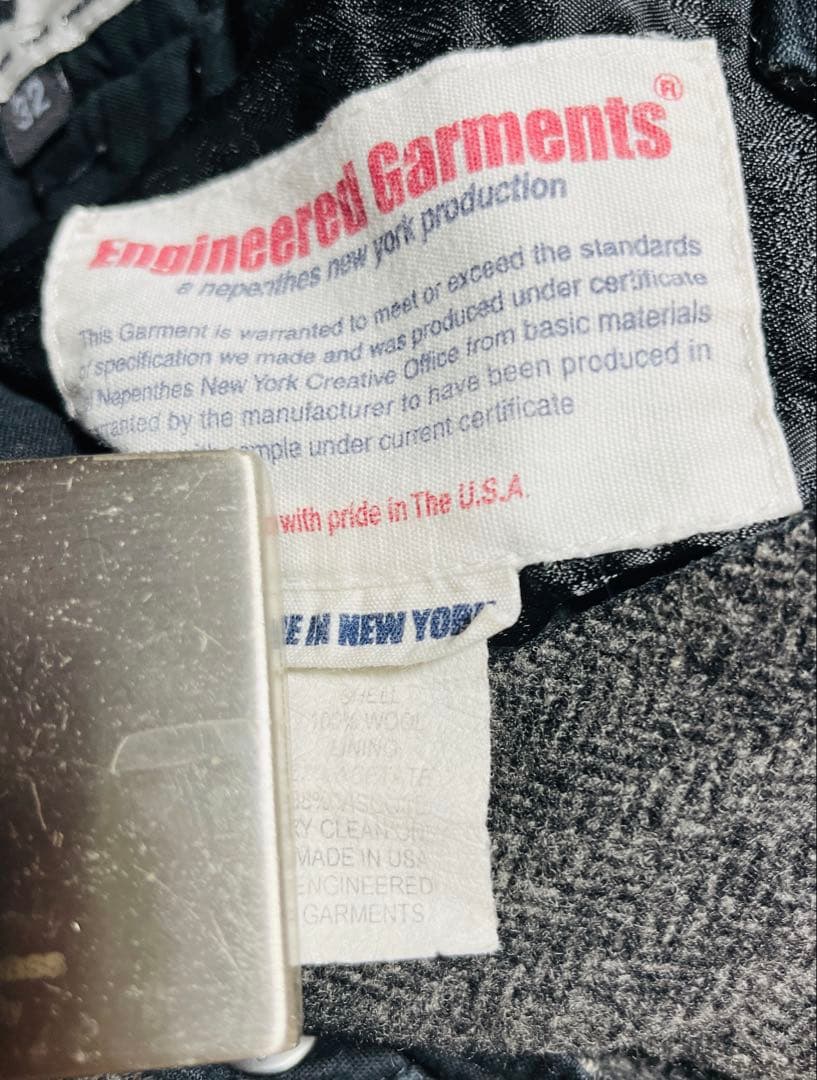 ENGINEERED GARMENTS　ウールヘリンボーンベイカーパンツ