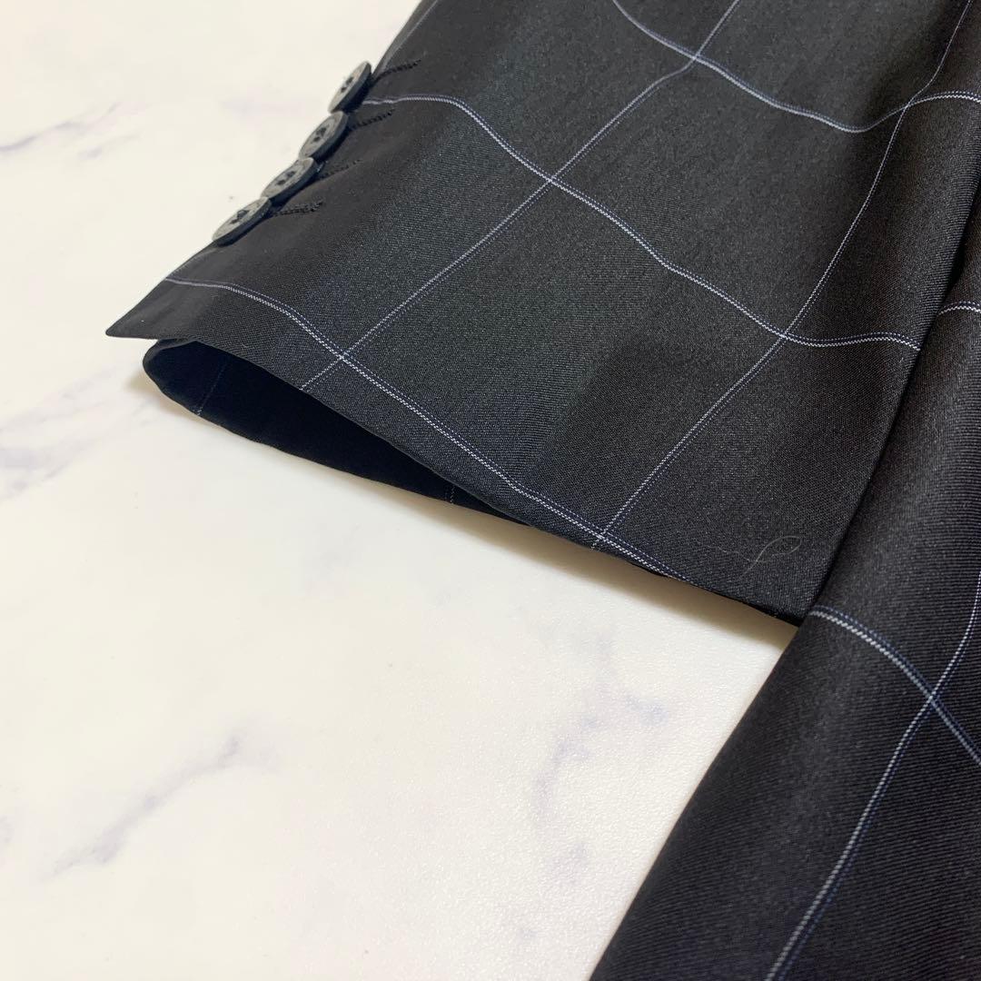 【美品】ジョルジオアルマーニ　ウィンドウペンチェック柄　セットアップ　スーツ