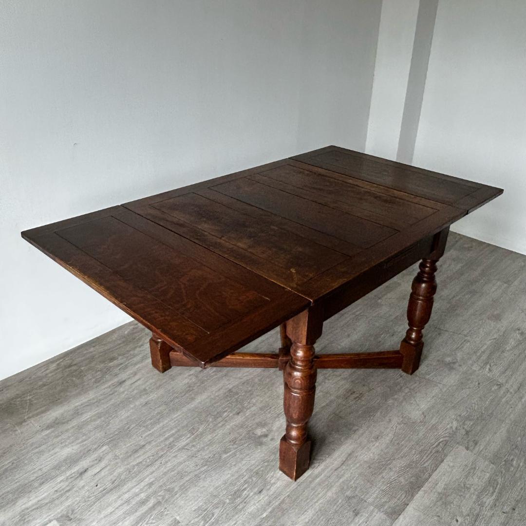 【最終値下げ】イギリス アンティーク家具 ドローリーフテーブル 拡張　269A