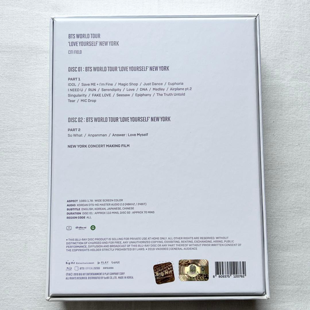 BTS LOVE YOURSELF ニューヨーク Blu-ray ジョングク