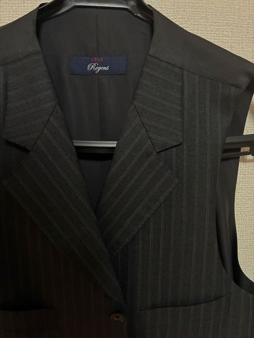 【希少】00‘ブルックスブラザーズ　REGENT3Pストライプスーツ　グレー