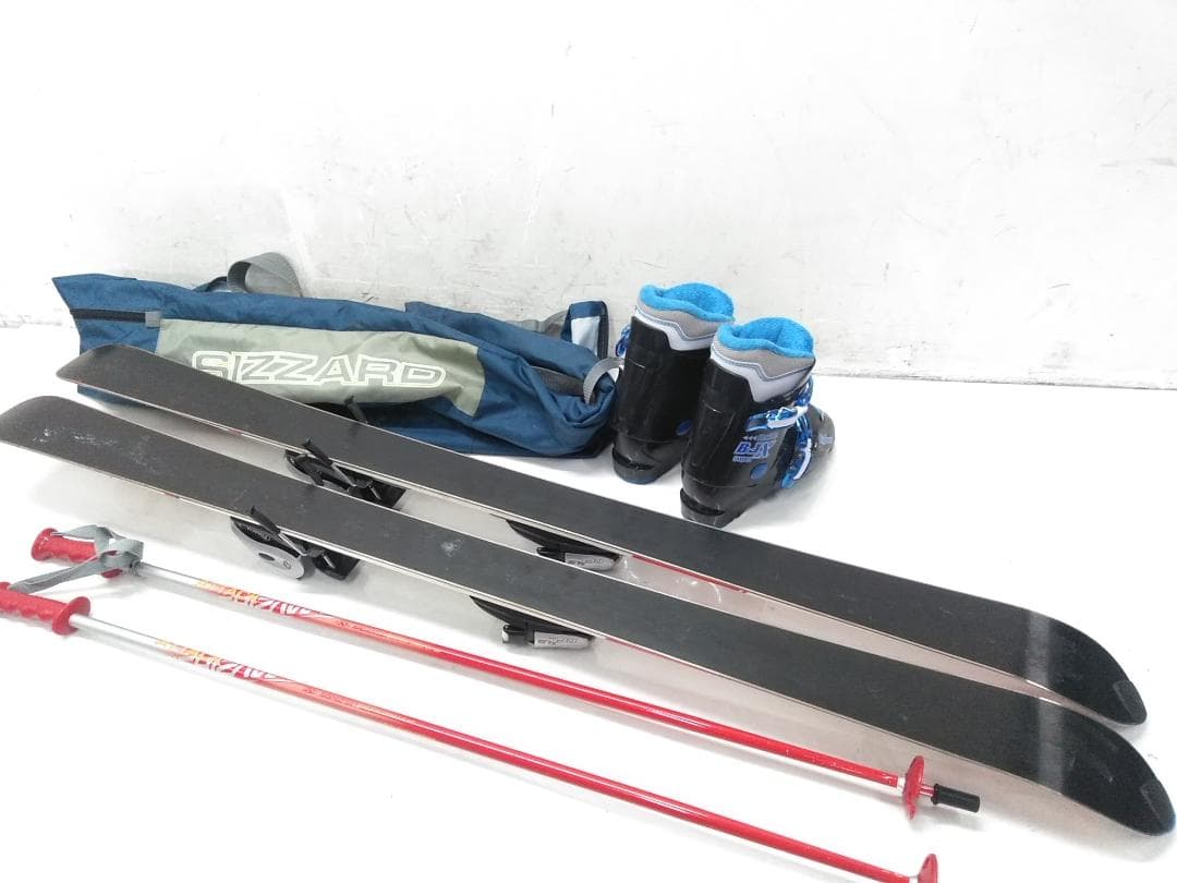 ジュニアスキー4点セット ニシザワ 130cm BIGHORN 22.0cm