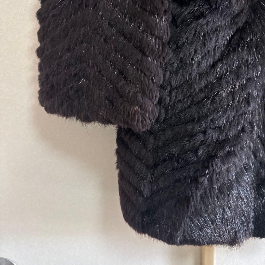 EMBA 日本製 黒ビーバーファーコート Best Quality サイズ11号