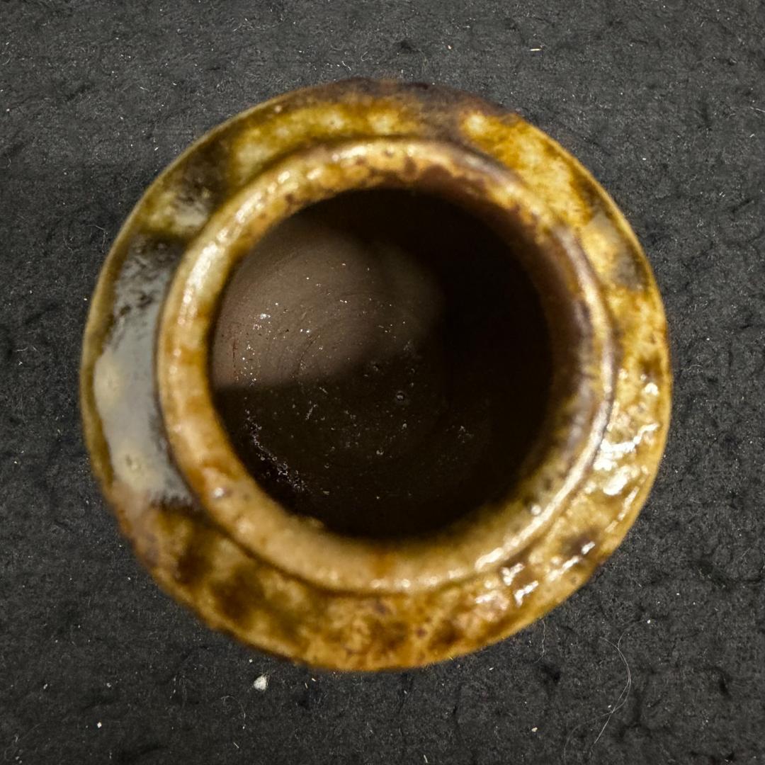 丹波焼　　杉原祥公造　肩衝茶入　 共箱　茶道具