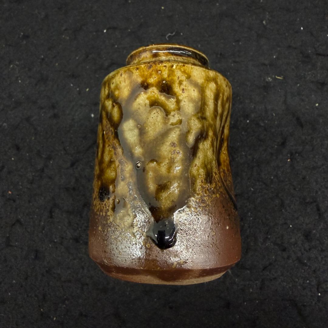 丹波焼　　杉原祥公造　肩衝茶入　 共箱　茶道具