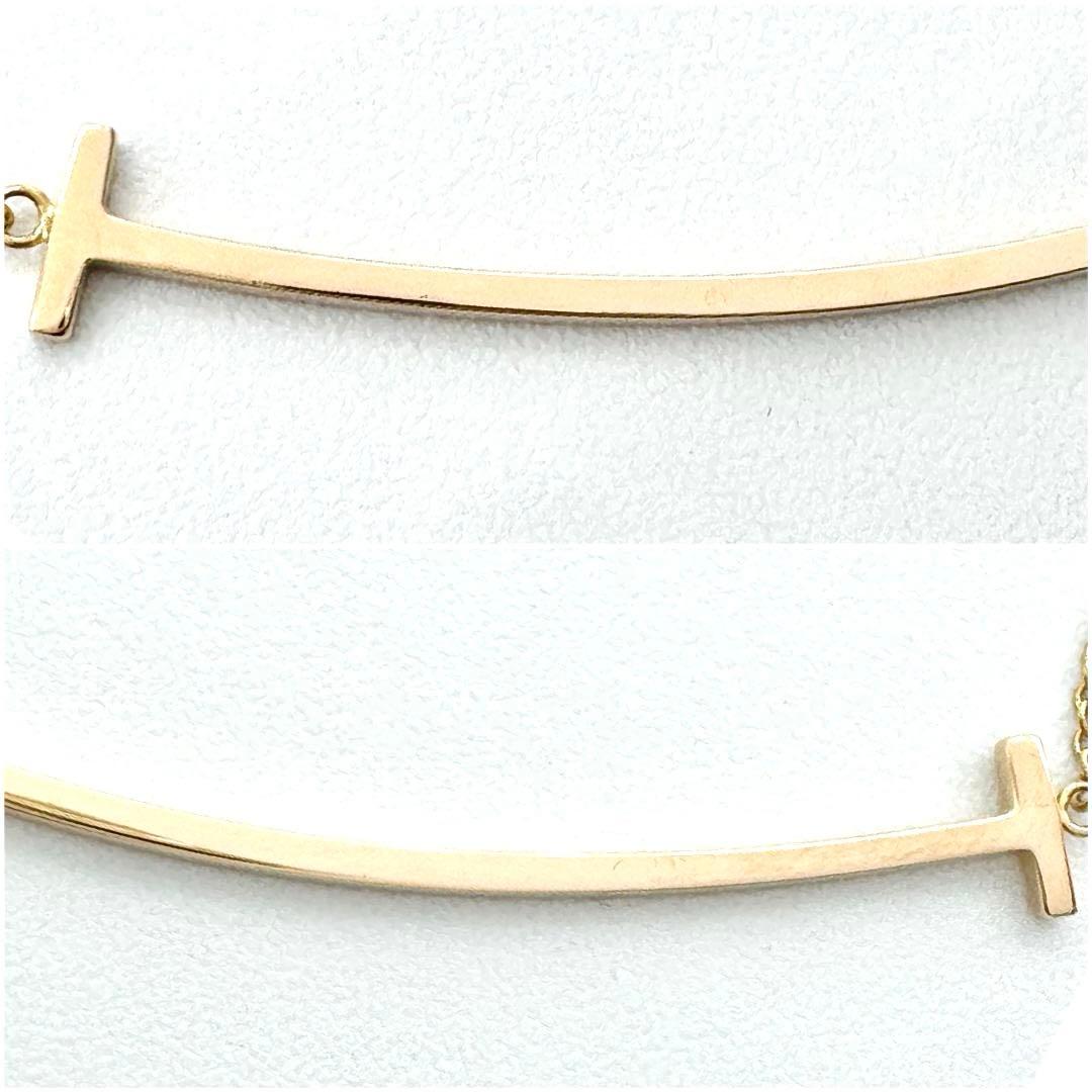 【美品】ティファニー Tスマイル ネックレス ラージ 18金 ローズゴールド