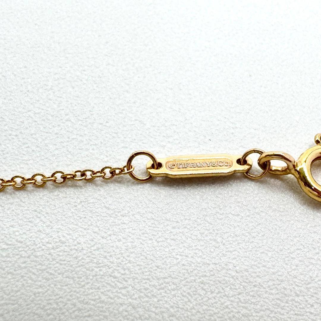 【美品】ティファニー Tスマイル ネックレス ラージ 18金 ローズゴールド