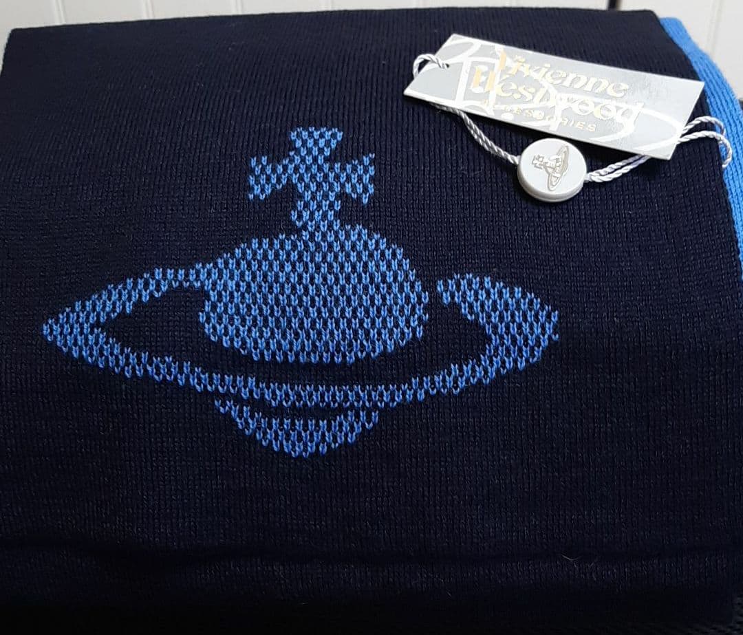 未使用 イタリア製 Vivienne Westwood リバーシブル マフラー