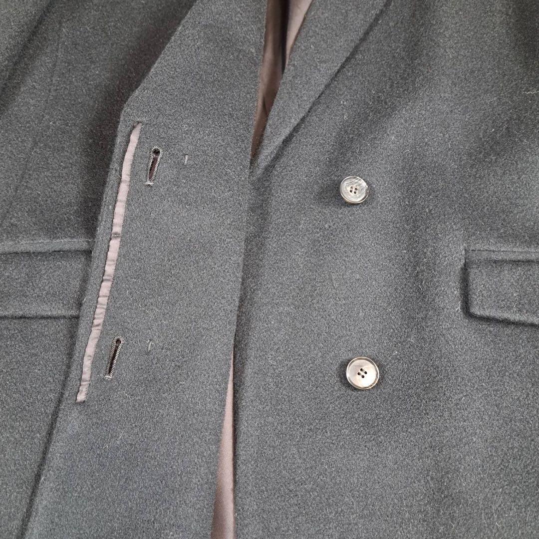 未使用品　アンタイトル　22AW カシミヤ混 チェスターコート　ブラック
