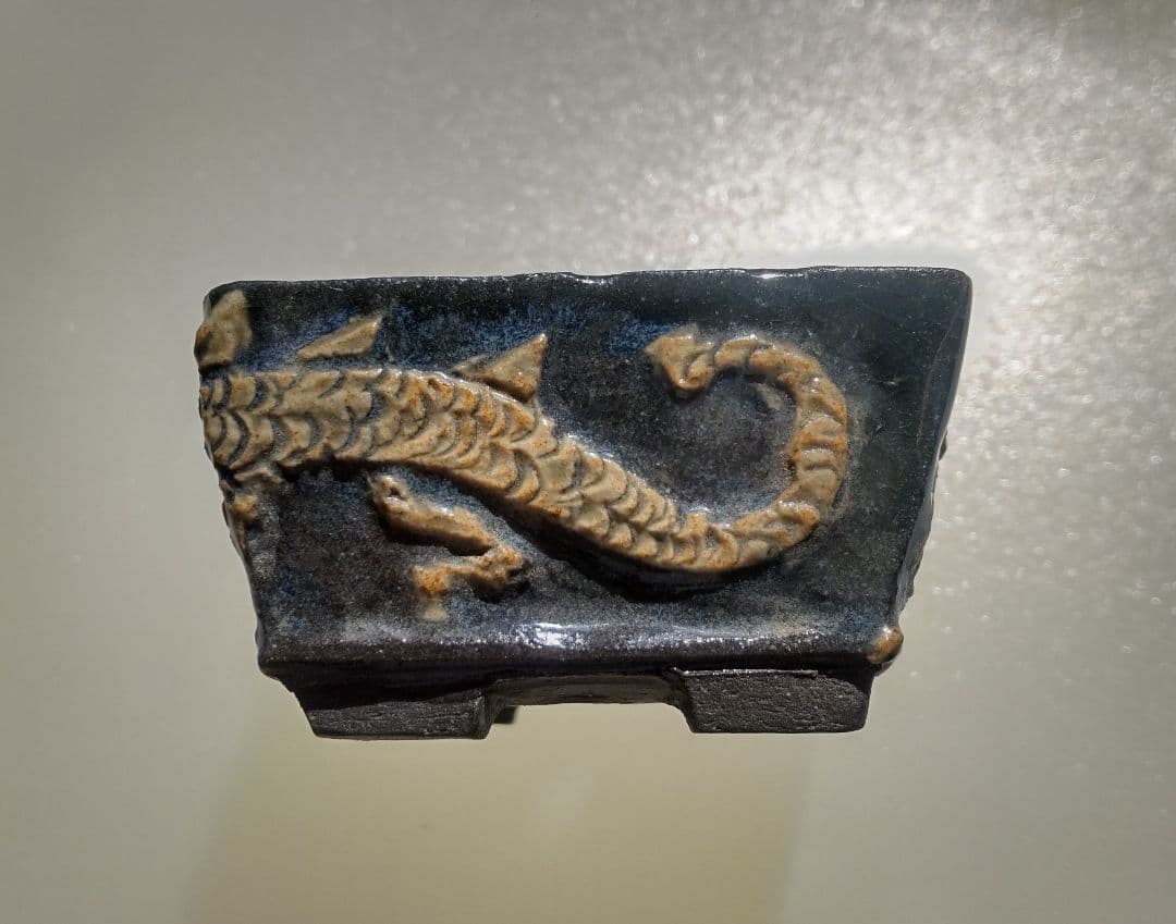 美品・レア　正志　龍ミニ盆栽鉢　【5.5×5.5cm　高さ3cm】