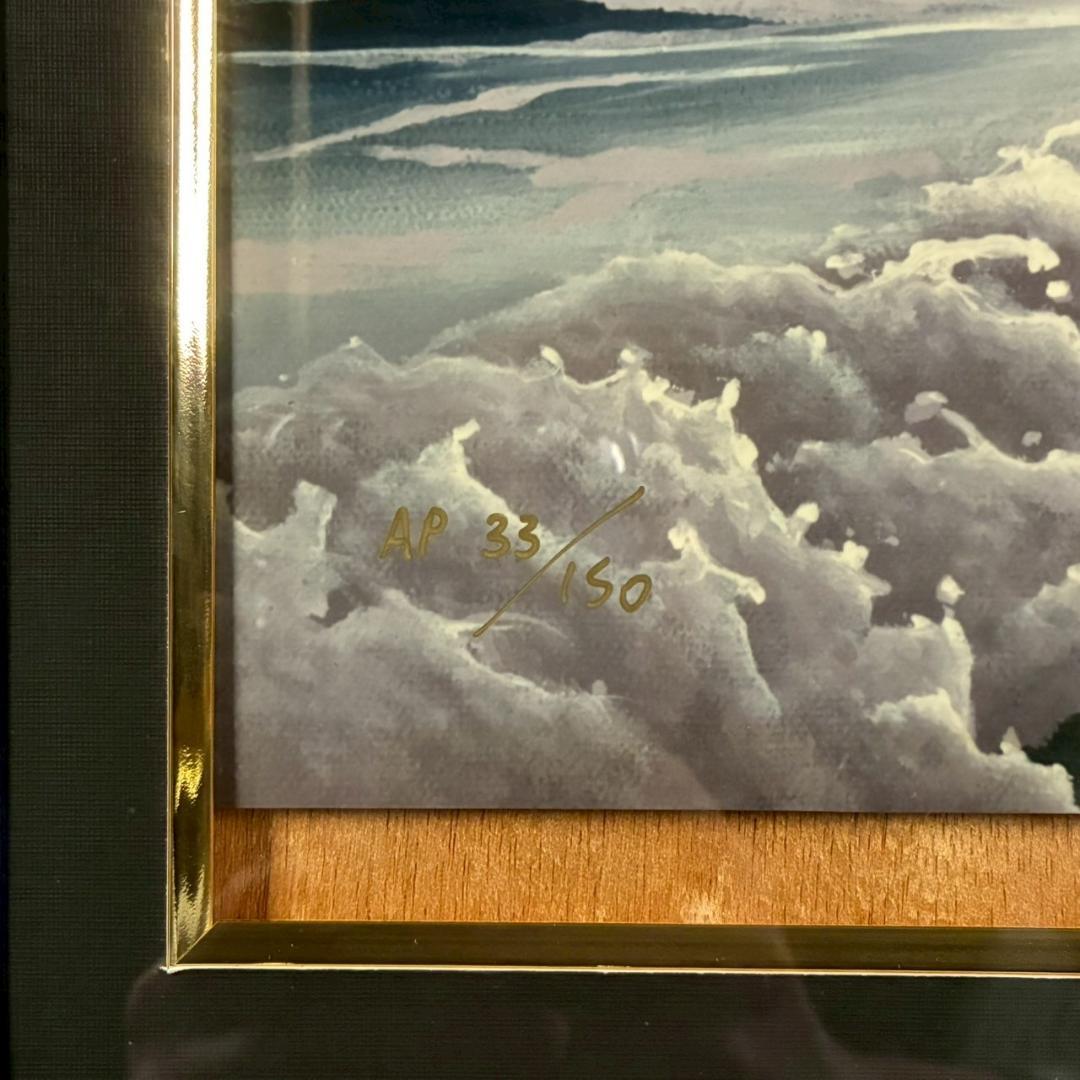 ジョン・アルホーグ「ルナ・シーズ」シルクスクリーン手彩色 大作 直筆サイン入り