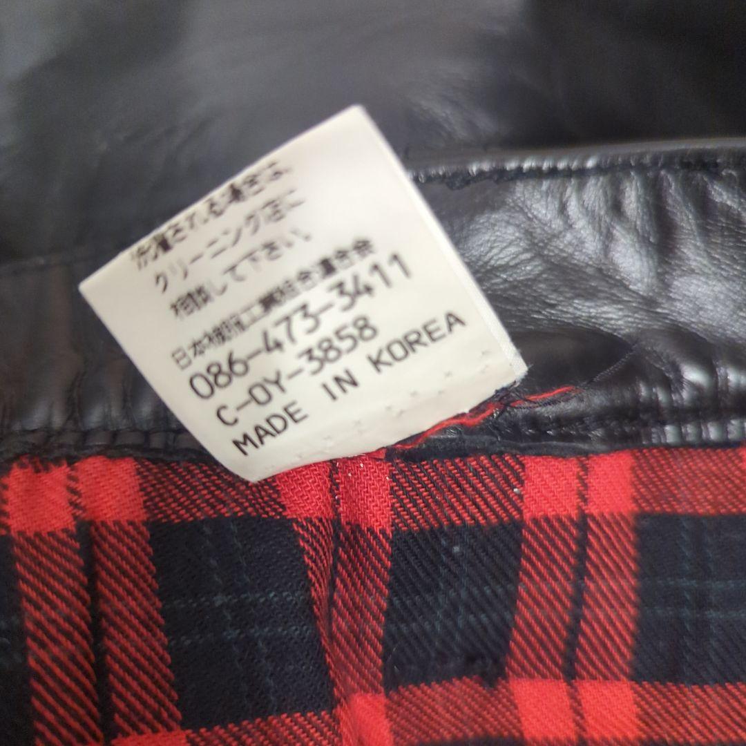 JOHNBULL HIDE-STUFF 馬革パンツ 黒 30 ロック系 バイク系