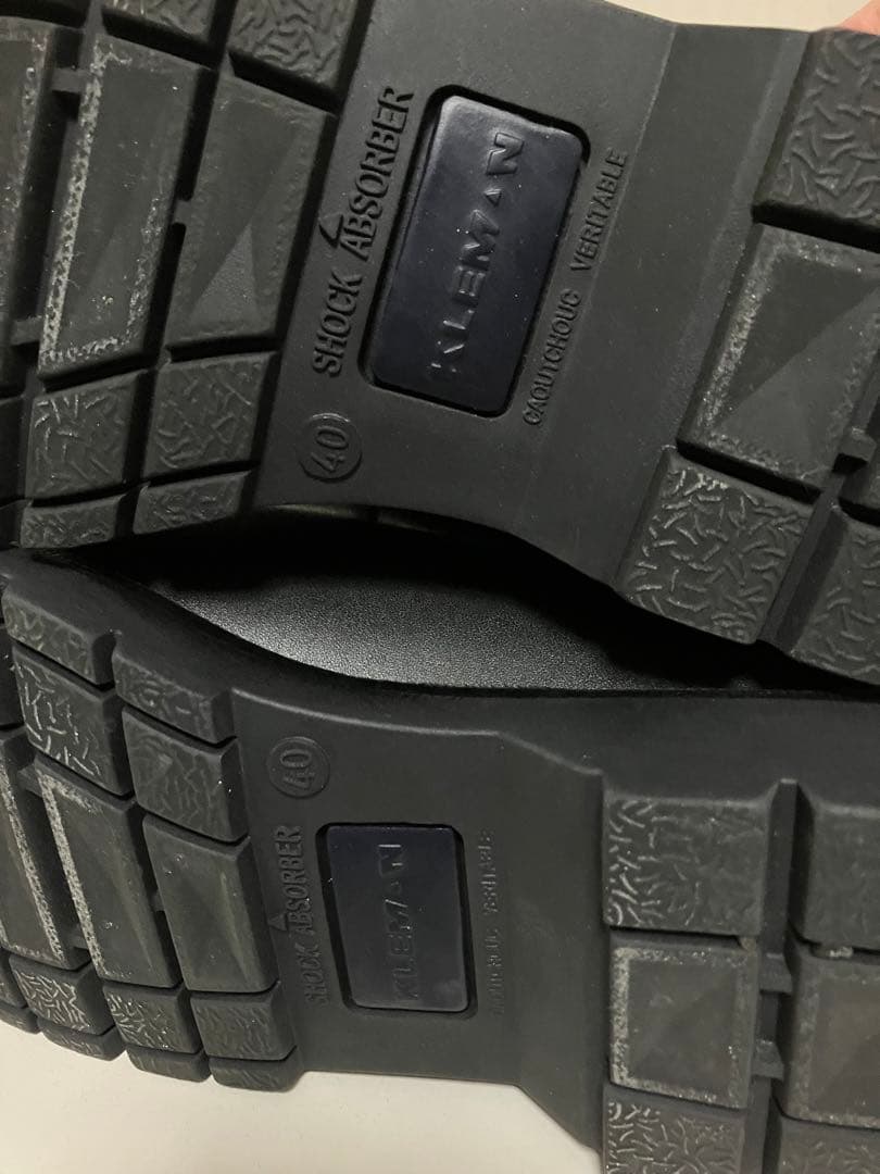 KLEMANクレマン モカシンブーツ ブラック サイズ40