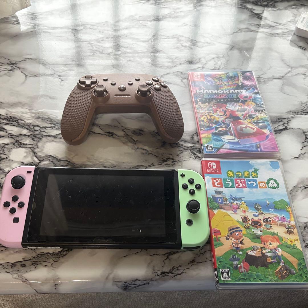 Nintendo Switch 本体 ピンク・緑 Joy-Con セット