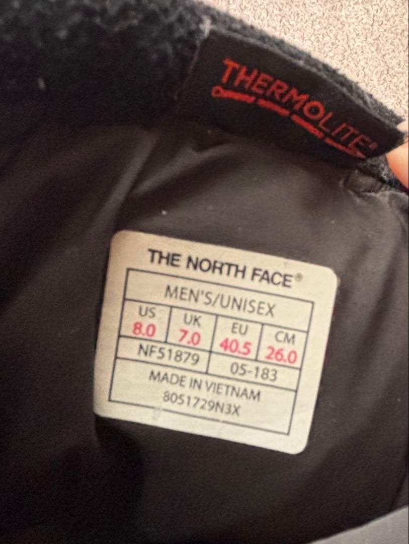 THE NORTH FACE ヌプシ ブーティー　ショート　ウール　26cm