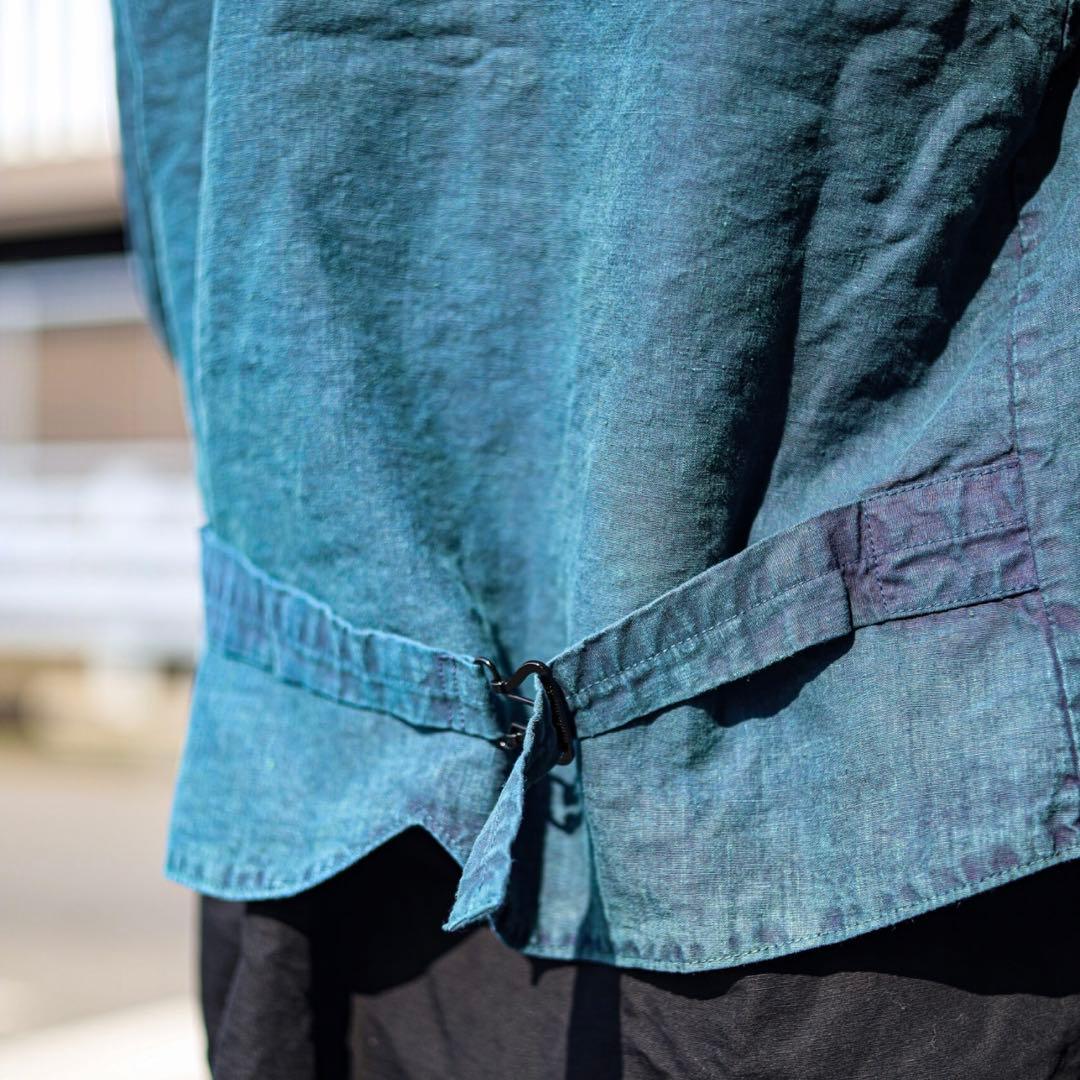 OUTIL ウティVESTE ARDON ブラックインディゴリネン