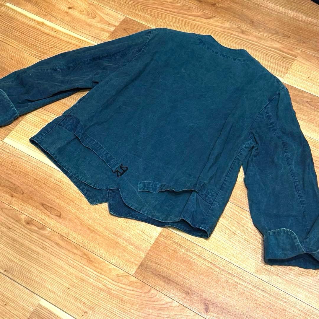 OUTIL ウティVESTE ARDON ブラックインディゴリネン